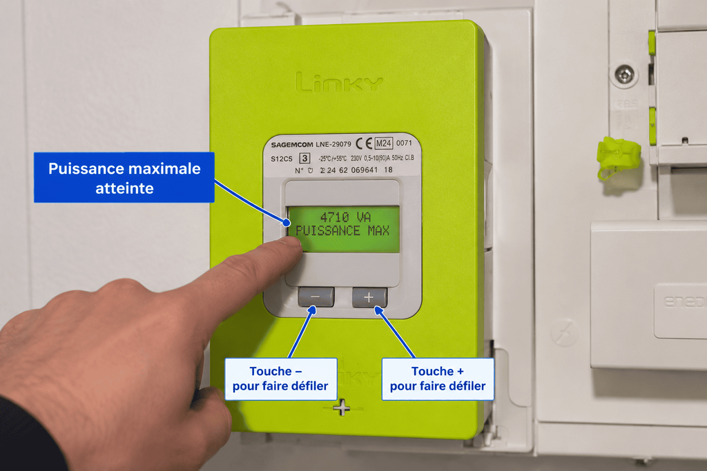 Comment connaître la puissance réellement utilisée avec Linky ?