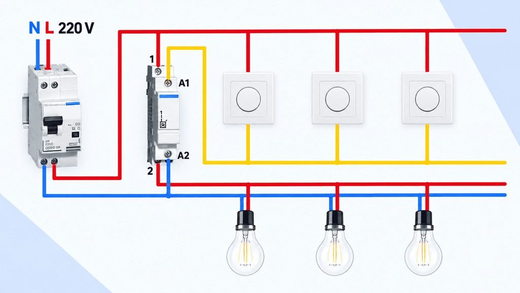 Schema branchement telerupteur 3 fils