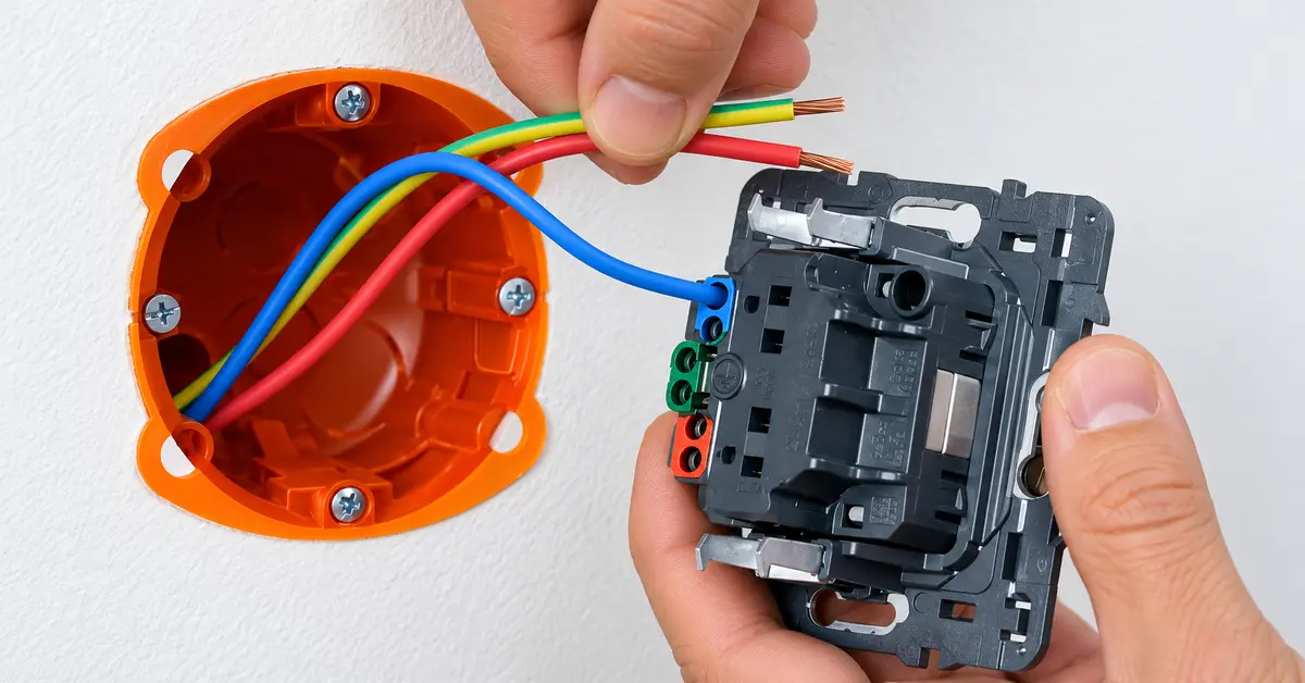 branchement prise electrique 3 fils
